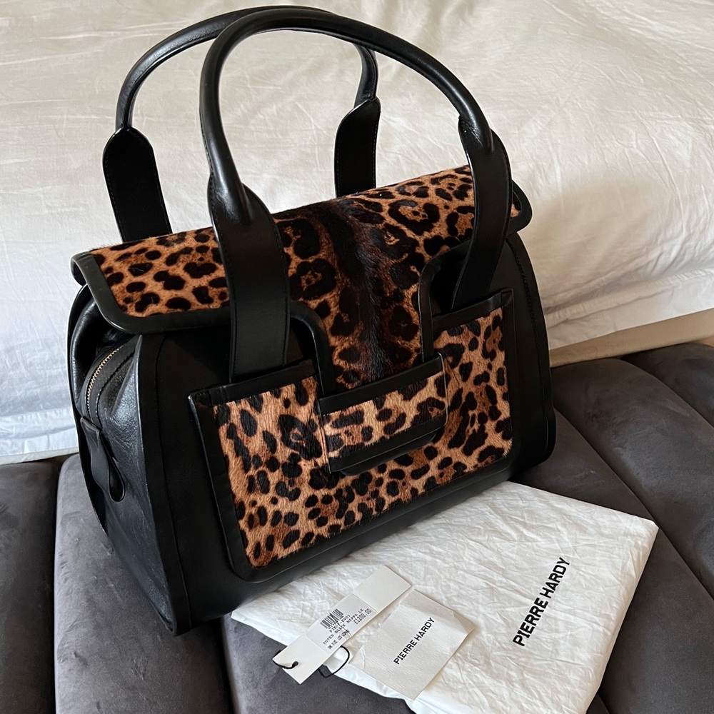 Pierre Hardy Lambskin and Calf Hair Tote